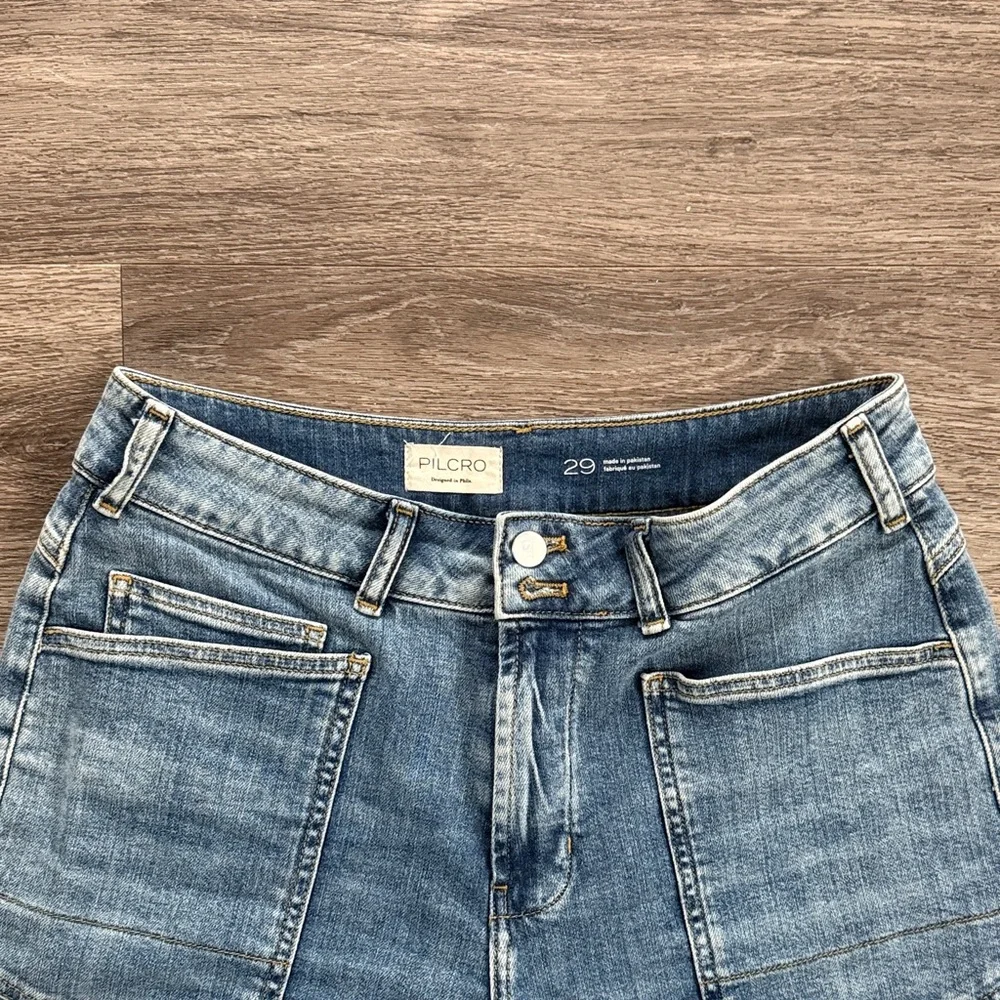 Pilcro x Anthropologie Light Blue The Wanderer Relaxed Fit Jeans Size 29 Denim - Picture 5 of 10